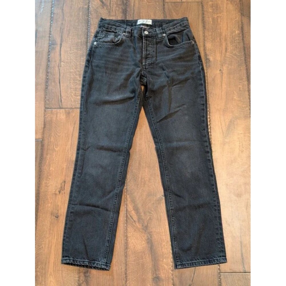 We The Free CRVY Siren Low Rise Straight Leg Jeans Women's Size 27 Black